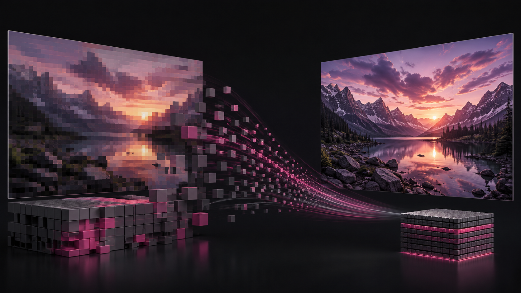 The same mountain video frame